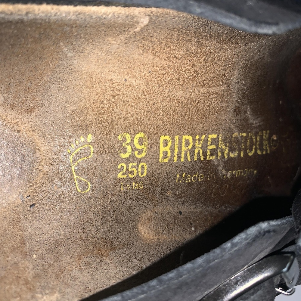 Birkenstock Clog Shoes Womens Size 8 Black Suede Boston Slip On Comfort Casual - Picture 13 of 13